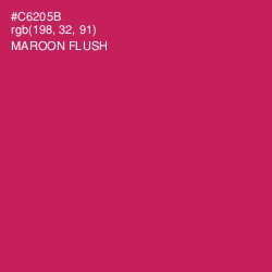 #C6205B - Maroon Flush Color Image
